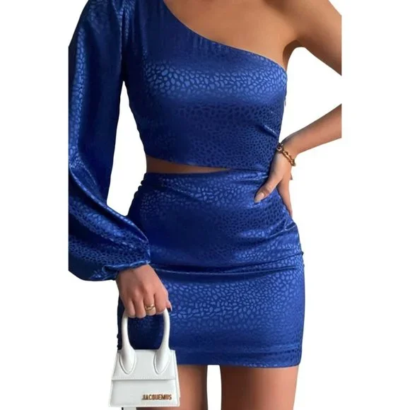runaway the label blue mini dress AISHA MINI DRESS - SKY BLUE